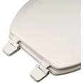thumbnail image 3 of 1Q1E4-00 Deluxe OFWC Molded Wood Toilet Seat with Vari-Adjust Lok-Down Hinge and Quik-Lok Mounting Hardware, Elongated, White, 3 of 10