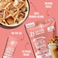 thumbnail image 3 of Latte & Frappe Instant Coffee Mix (10-Pack) Hazelnut - Made with Arabica Coffee, x2 Double Shot Caffeine, Low Sugar, Hot, Iced or Blended Drinks, 3 of 7