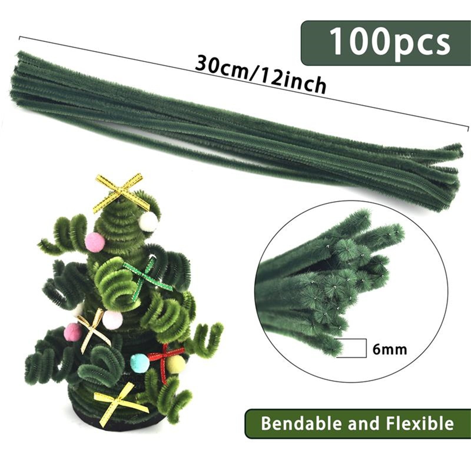 Pipe Cleaners Craft Set, 100/400 Pcs Chenille Stems with Floral DIY Accessories, Multicolor Flexible Craft Stems for Art Crafts & Decorations