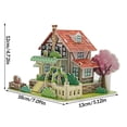 thumbnail image 3 of Vogacara Juguete de montaje 3D para niños, casa de montaje de papel, modelo para niños, juguete educativo DIY para edades tempranas, tipo 1 Juguetes Educativos No.02 Vogacara FN000126-02, 3 of 6