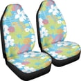 thumbnail image 3 of XYZCANDO Floral and Leaf Patterns Car Seat Covers for Man Stretchy Car Front Seat Covers Interior Accessories Breathable, for Sedan SUV Truck, 3 of 10