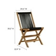 thumbnail image 3 of Vienna 5-Piece Dining Set with Rope Folding Chairs in Natural Black, 3 of 10