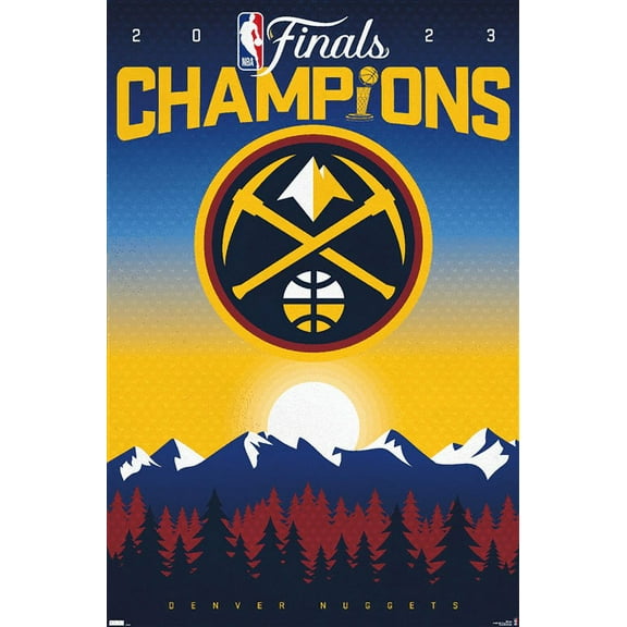 NBA Denver Nuggets - 2023 NBA Finals Team Logo Wall Poster, 22.375" x 34"
