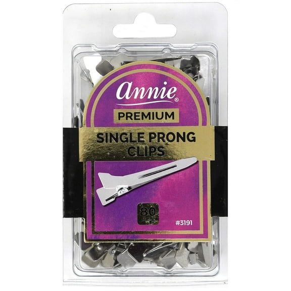 ANNIE - Premium Single Prong Clips 80PCs