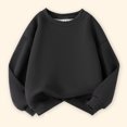 thumbnail image 4 of Abcomgle Girls Long Sleeve Sweatshirt Cute Solid Color Girls Pullover Top Cotton Crewneck Kids Sweaters Girls Casual Fall Clothing for Teen Girls, 4 of 5