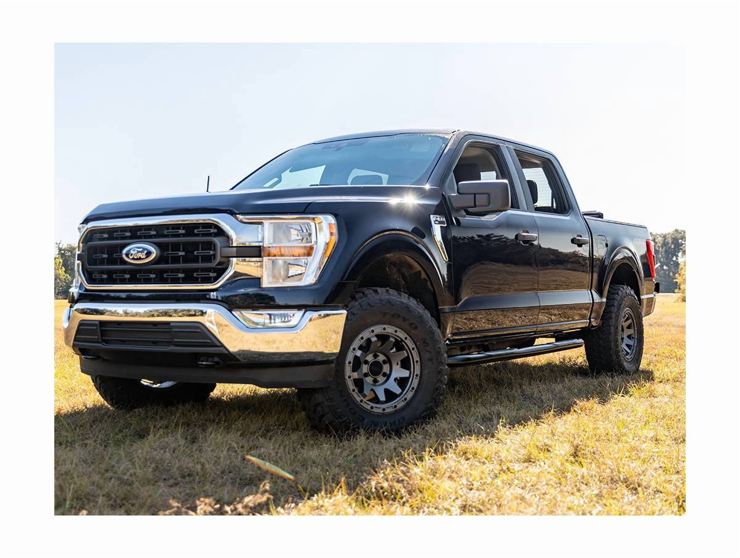 Ionic by RealTruck 3" Black Nerf Bars Side Steps Compatible with 1998-2011 Ford Ranger Supercab Only