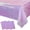 Light Purple, variant on Hot Pink Iridescence Plastic Tablecloth Shiny Foil Metallic Laser Rainbow Rectangle Table Cover for Birthday Wedding Party Decor