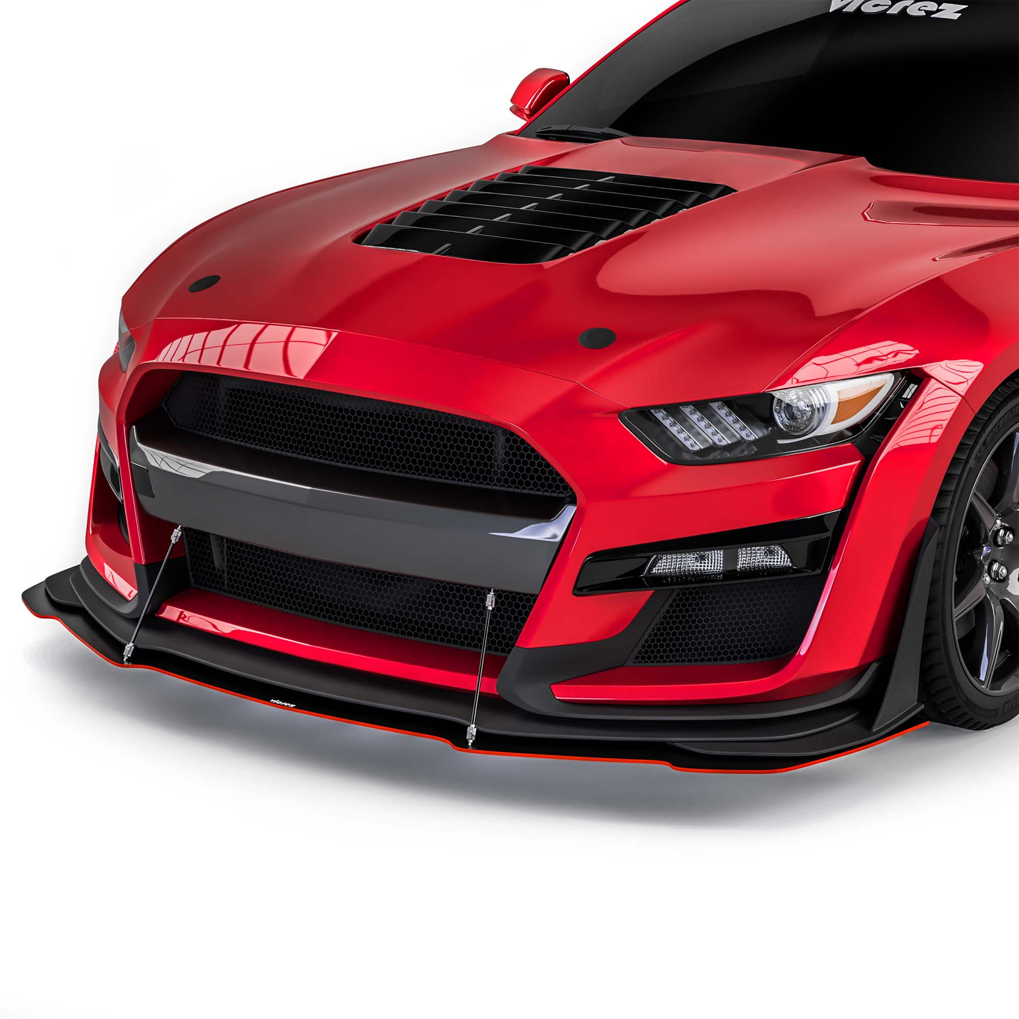 Vicrez Front Bumper Splitter GT500 Style vz102163 Ford Mustang 2018