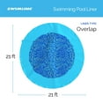 thumbnail image 2 of Swimline 21 Foot Swirl Blue Round Above Ground Swimming Pool Wall Overlap Liner, 2 of 7