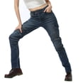 thumbnail image 5 of HNMKIU Pants for Women Slim Fit Ventilated Summer Breathable Motorcycle Riding Shorts Casual Comfortable Blue,XS, 5 of 6