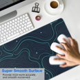 thumbnail image 4 of Blue Lines and Blue Chart&nbsp;mouse Padswaterproof,rubber+multispandexnon Slip Line Theme Gaming Mouse PadDesk Pad for Office Home Game 31.5x15.7inches, 4 of 7