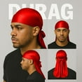 thumbnail image 2 of 3PCS Silky Durag Pack for Men Waves, Satin Doo Rag for 360 540 725 Waves, 2 of 9