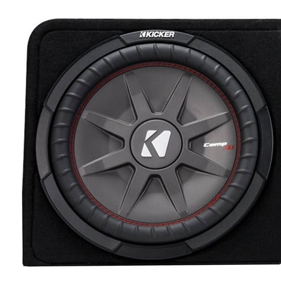 Restored Kicker 1000W Dual 12" 2-Ohm Shallow Sub Sealed Enclosure (Refurbished)