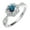 Blue, variant on 1 Carat Moissanite Engagement Rings for Women D Color VVS1 Clarity Red/Blue/Green Diamond Rings S925 Sterling Silver Rings Gifts Moissanite Wedding Bands with Certificate