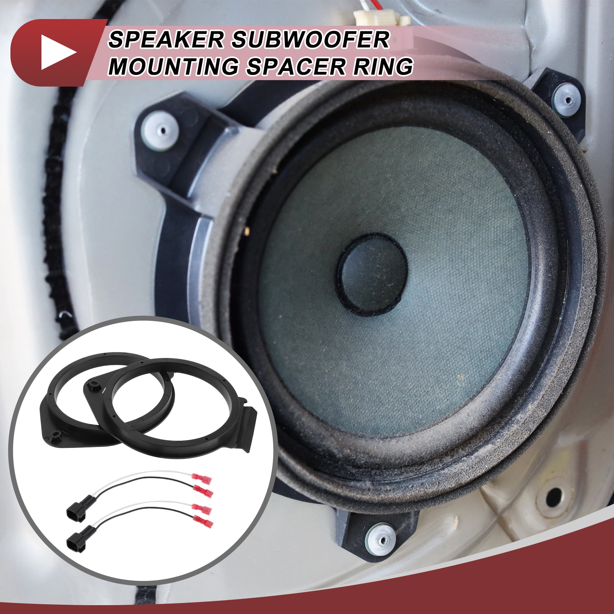 Unique Bargains 2 Set Speaker for Spacer Ring for Chevrolet Colorado 2015-2020