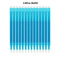 thumbnail image 1 of 0.7mm Magic Erasable Pen Press Gel Pen Set 8 Colors Erasable Refill Rod Gel Ink Stationery Retractable Pens Washable Handle Rod Sky blue-14pc-refill, 1 of 6