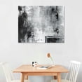 thumbnail image 2 of COMIO Black Abstract Wall Art Decor Grunge Room Decor Art Grey Wall Decoration Painting Black And White Artwork for Bedroom Home Office Dining Room Decoration, 2 of 6