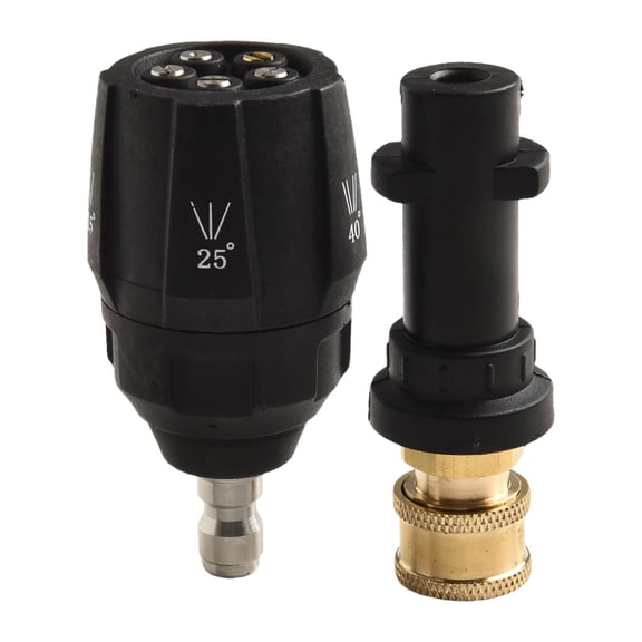 5-in-1 Adjustable Pressure Washer Nozzle with Quick Connect for Karcher K2-K7 - Multi-Angle Spray Tip 0°-65° for Versatile Cleaning