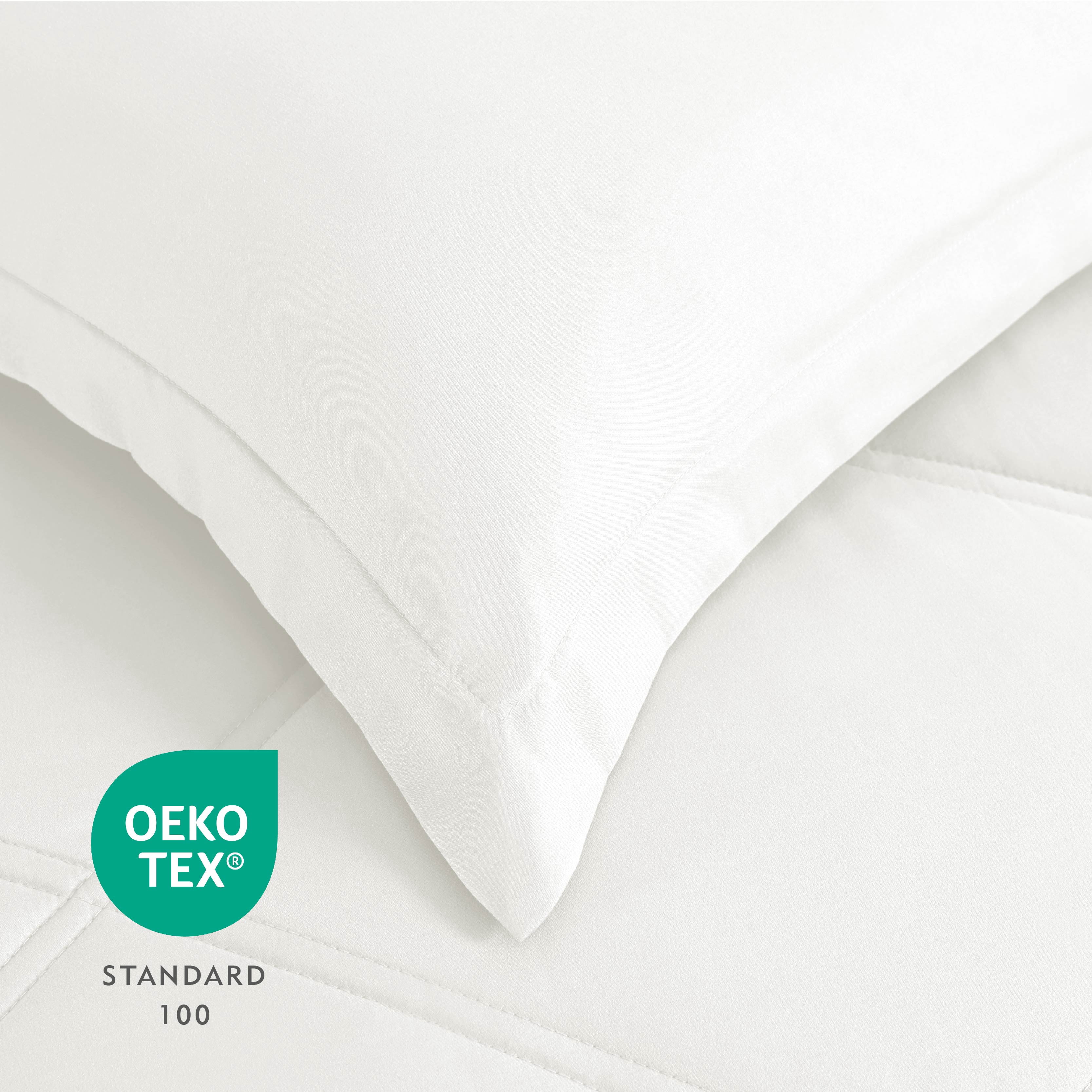 Notticasa 3-Piece Bedding Set,Solid Color Diamond Pattern,Soft Quilt Bedding Sets,For All Seasons,Includes 1 Comforter and 2 Pillow Shams,White,Queen