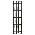thumbnail image 5 of vidaXL 5-Tier Bookcase Black 40x30x180 cm Solid Mango Wood, 5 of 5