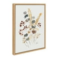 thumbnail image 2 of Kate and Laurel Sylvie Wild Salvia Framed Canvas Wall Art by Sara Berrenson, 18x24 Natural, Wildflower Art for Wall, 2 of 8