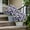 Purple, variant on FeiFu Outdoor Artificial Bicolor Butterflies Flowers Faux Floral Decor Waterproof Garden Yard Patio Balcony Flower Arrangement Decoration