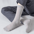 thumbnail image 5 of Sookeceks 6 Pairs Thin Modal Crew Socks for Men, Soft Breathable Lightweight Trouser Socks for Casual Size 7-11, 5 of 11
