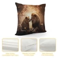 thumbnail image 4 of MLJA Quote to Lion Animals Best Gift for Christmas Square Decorative Throw Pillow Cover Cushion Case for Family Birthday, 4 of 5