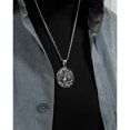 thumbnail image 3 of Collar de lobo de acero inoxidable para hombre, colgante de amuleto, joyería de tótem Animal, 3 of 5