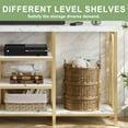 thumbnail image 3 of Console Table with Storage Shelves, 55"L Modern Farmhouse Hallway Table Narrow Sofa Entryway Table for Living Room, Marble White, 3 of 8