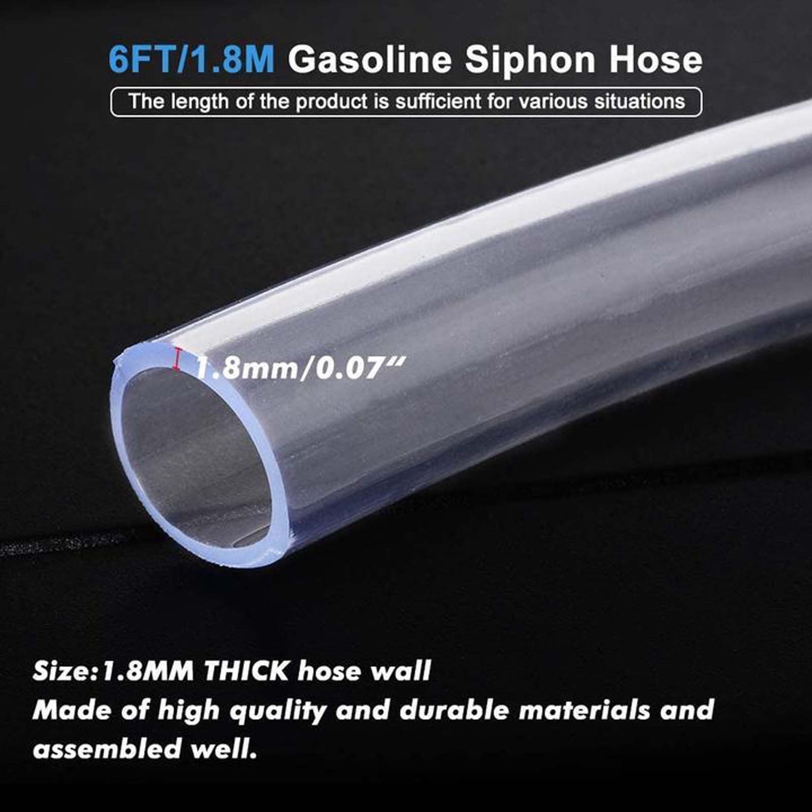 3 Set of Portable Manual Pump Copper Siphon Pumping Oil Pipe Manual Oil Pump Oil Delivery Pipe PVC Pipe