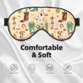 thumbnail image 3 of Goofa Groovy American Western Footwear Printed Sleep Eye Mask for Men Women, Zero Eye Pressure Sleeping Mask, Light Blocking Night Blindfold, Soft Eye Shade Cover, 3 of 7