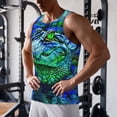 thumbnail image 5 of Salouo Colorful Stained Glass Crocodile for Men's Tank Tops,Sleeveless Muscle Shirts for Men Quick Dry Workout Tank Top Gym Muscle Tee Fitness Bodybuilding Sleeveless T Shirt-Large, 5 of 7