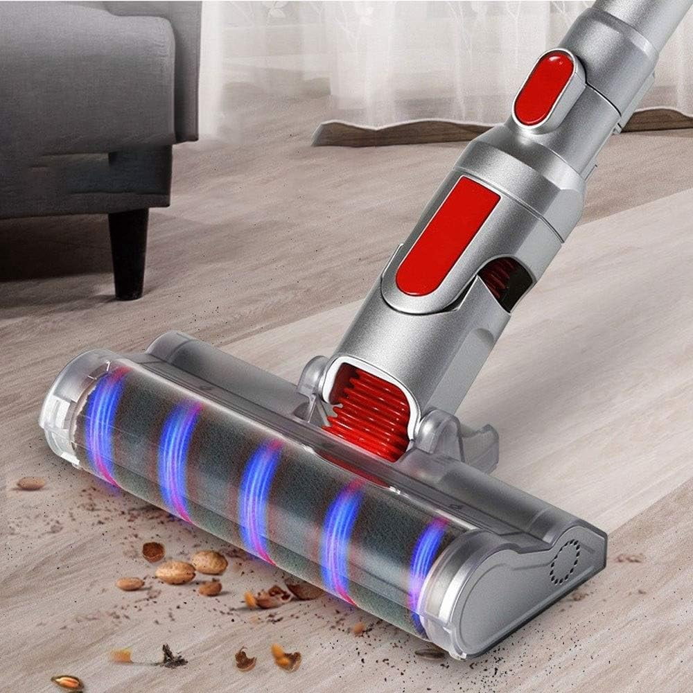Hard Floor Vacuum Cordless Vacuum Cleaner, 9KPa Powerful Suction Stick and Handheld Light Weight Bagless 0.6L Large-Capacity Dust Cup Vacuum Ideal for Hard Floor Carpet for Home (Color : C)
