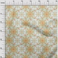 thumbnail image 3 of oneOone Viscose Chiffon Orange Fabric Asian Tile Traditional Craft Projects Decor Fabric Printed By The Yard 42 Inch Wide, 3 of 4