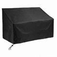 thumbnail image 1 of Outdoor Bench Rain And Dust Cover Black Furniture Cover Benches Seat Rain Cover, 1 of 4