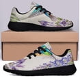 thumbnail image 3 of Hummingbird Flower Shoes Sneakers Black Size 8.5, 3 of 7