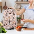 thumbnail image 3 of HELLHERO Dachshund Floral Pattern Blender Dust Cover Lightweight Kitchen Use Waterproof Top Handle Blender Cover with Machine Washable, 3 of 6