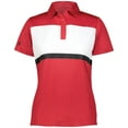 thumbnail image 2 of Holloway Sportswear 2XL Womens Prism Bold Polo Scarlet/White 222776, 2 of 5