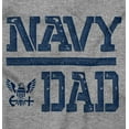 thumbnail image 2 of US Navy Dad Military Anchor Logo Men's Graphic T Shirt Tees Brisco Brands S, 2 of 5
