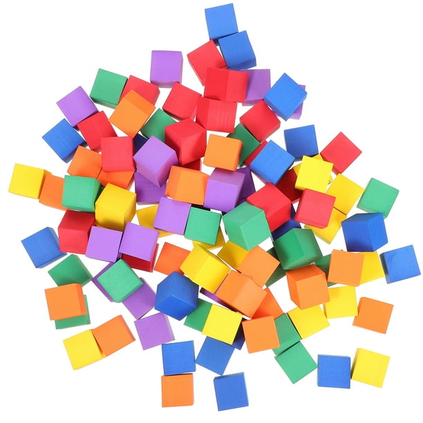 102pcs Cube geométrico bloque de aprendizaje educativo niños juguete de juguete geométrico cubo
