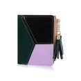 thumbnail image 1 of Ladies Zipper Wallet, Small Purse with Metal Snap Button, Leather Wallet for Women with Coin Bag, Multifunction Ladies Bifold Wallets, Credit Card Holder Wallet for Girls (Green), 1 of 5