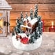 Jifeng Christmas Scène de Neige Village Illuminé Maison Miniature Figurine en Résine avec Chaleur – image 2 sur 13