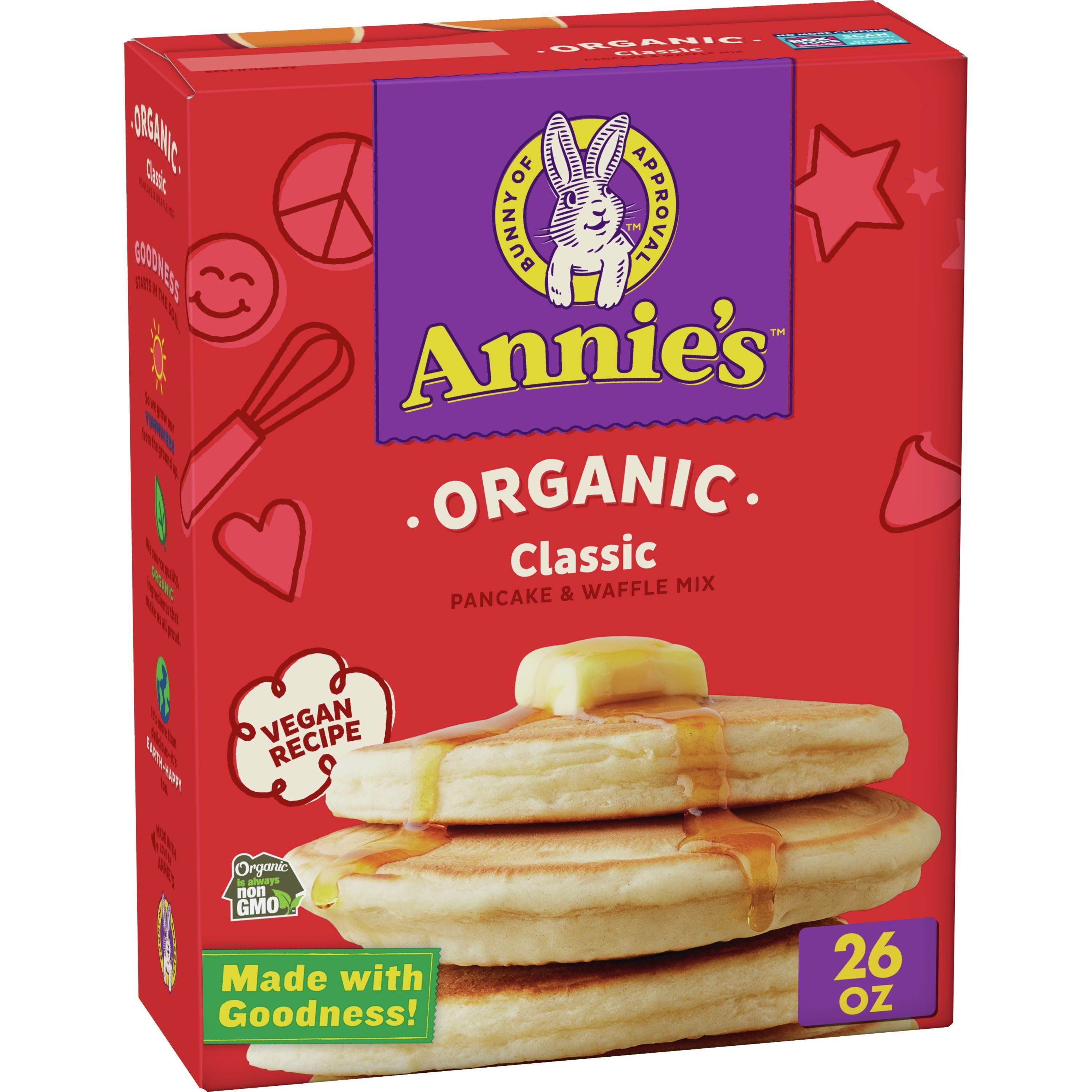 Annies Organic Classic Pancake and Waffle Mix, 26 oz