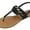 2230Black, variant on Women's T-Strap Flats Sandals, Rhinestone Strip