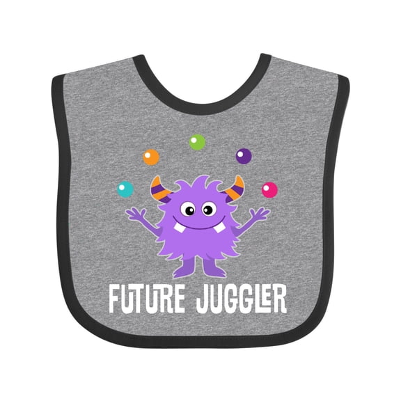 Inktastic Juggling Monster Future Juggler Boys or Girls Baby Bib