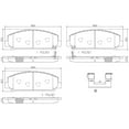 thumbnail image 4 of Brembo P56079N Premium Ceramic Front Disc Brake Pad Set INFINITI/NISSAN OE# D1060ZC60J, 4 of 4