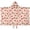 Mushroom and Character Pink Pattern-1, variant on Mushroom and Chanterelle Cream Pattern Hooded Bath Towel Wrap for Teens Ages 3 To 12, Soft Lightweight Quick Dry Microfiber Bath Beach Pool, 50"x30"
