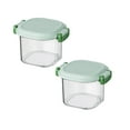 thumbnail image 2 of MOQIN Glass Storage Containers with lids, 2pc Airtight Glass Bowls Set with Snap Locking Lids for Lunch, Food Storage, Meal Prep, Leftovers, Safe in Microwave, Freezer, Dishwasher, 2 of 2