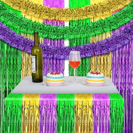 mardi gras tinsel skirt
